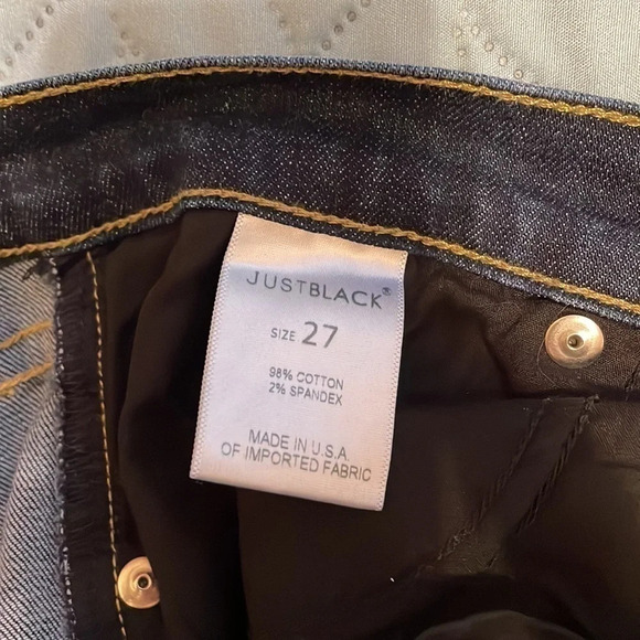 Just Black Lulus women’s jeans 27 4 skinny blue stretch distressed holes dark - Picture 8 of 10